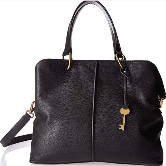 Fossil Handbags - Black Fossil large crossbody/satchel